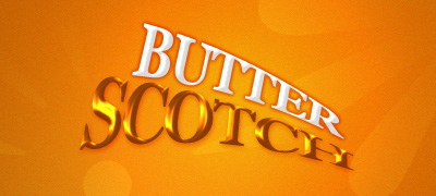 Warped Butter Scotch Text