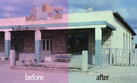 Correcting a Red Over-Saturated Photo Restoration