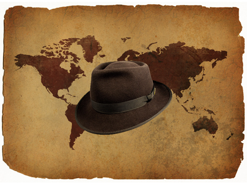 Indiana Jonesâ€™ Hat Darkened and Resized