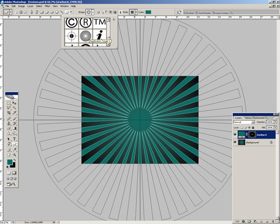 Starburst Shape Added - Custom Shape Tool