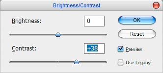 Image > Adjustments > Brightness/Contrast