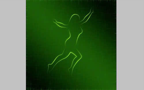 glowing woman silhouette image 22