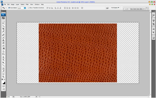 Leather Embossing Text Effect, Layer Styles Including: leather