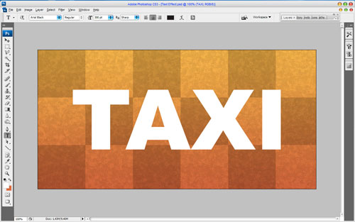 Creating Taxi Text Effect 10