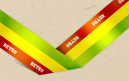 Design a Retro Style Ribbon 24
