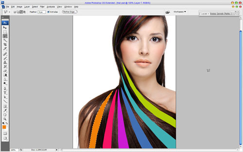 Professional Hair Processing in Photoshop 10