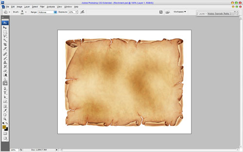 Adding the Picture to the Old Parchment 02