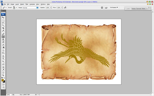 Adding the Picture to the Old Parchment 03