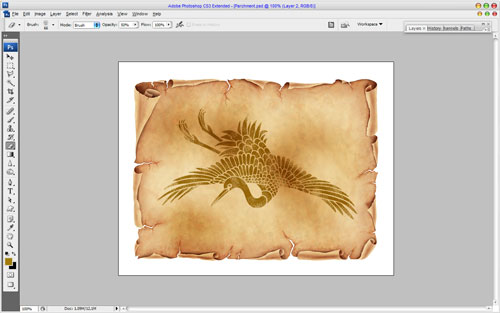 Adding the Picture to the Old Parchment 05