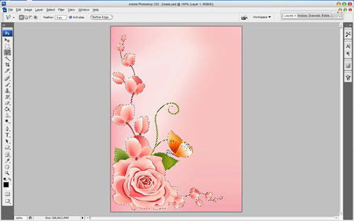 Using Creative Art in Valentine Greeting Card 02