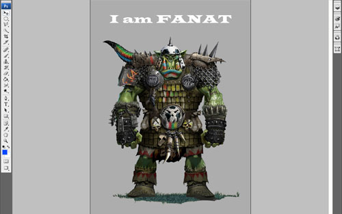 Creating Football Fan from Orc