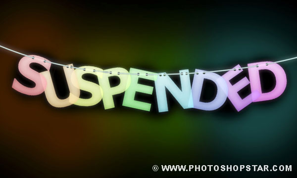 How to Create Suspended Text Effect How to Create Suspended Text Effect