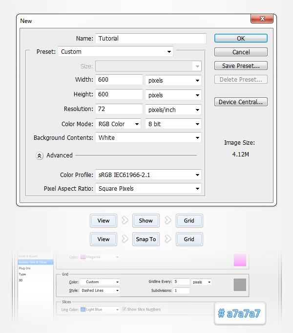 Create a Simple Drop Down Menu in Adobe Photoshop 1