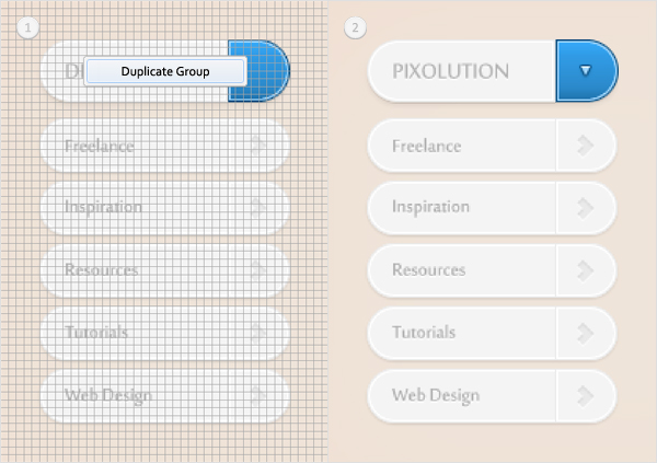 Create a Simple Drop Down Menu in Adobe Photoshop 27