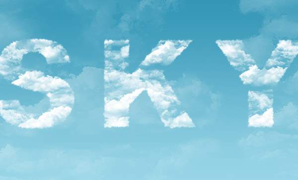 Clouds Text Effect