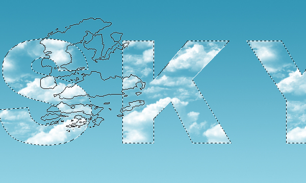 Clouds Text Effect 6