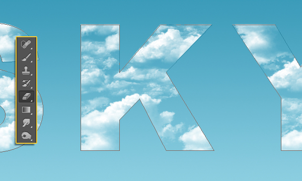 Clouds Text Effect 9