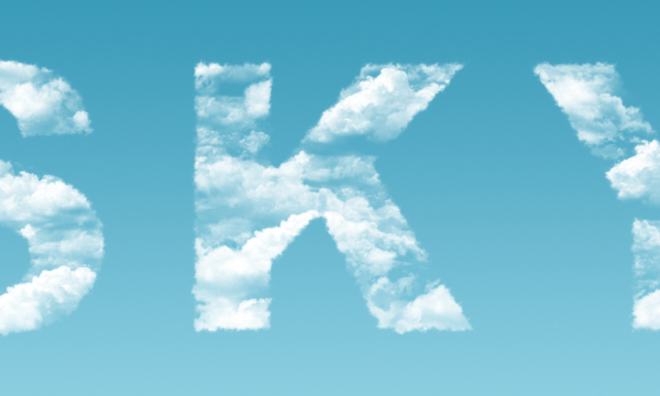 Clouds Text Effect 14