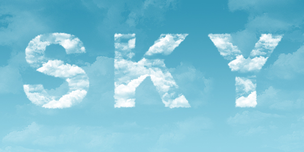 Clouds Text Effect