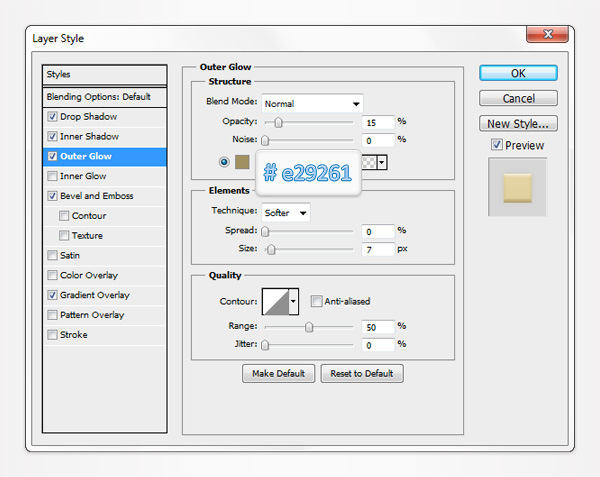 How to Create a Pale Golden Switch Button 6