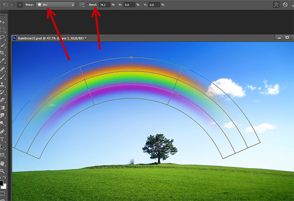 How to Add a Realistic Rainbow Effect to a Photo 11