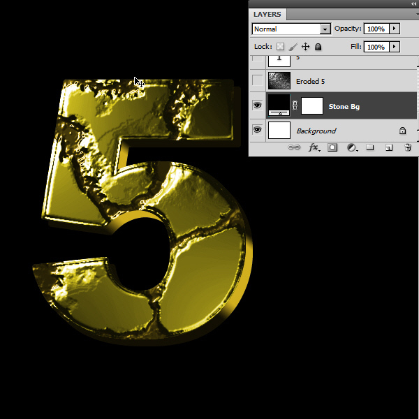 Create an Advanced Eroded Gold Effect 41
