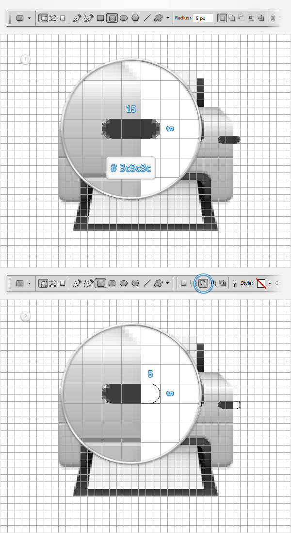 Create a Printer Icon in Adobe Photoshop 15