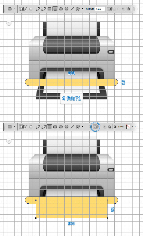 Create a Printer Icon in Adobe Photoshop 19