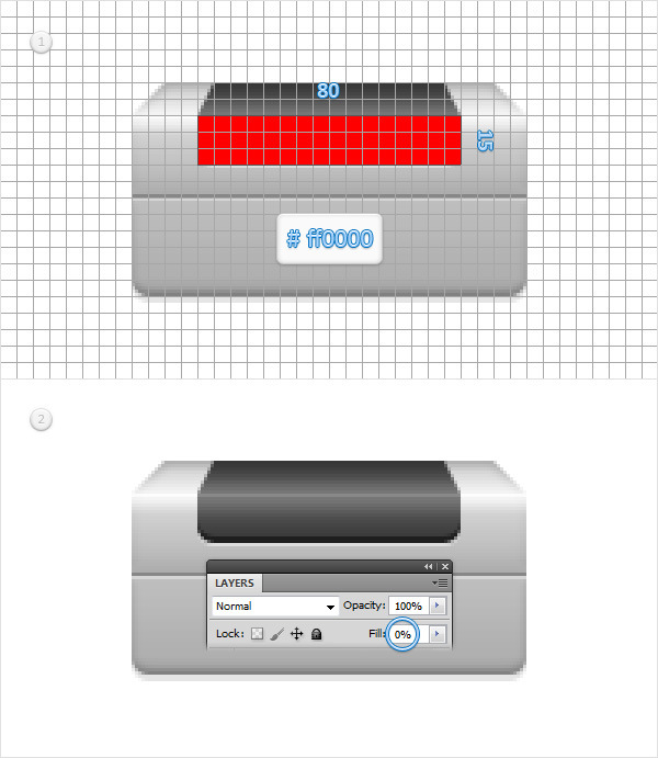 Create a Printer Icon in Adobe Photoshop 7