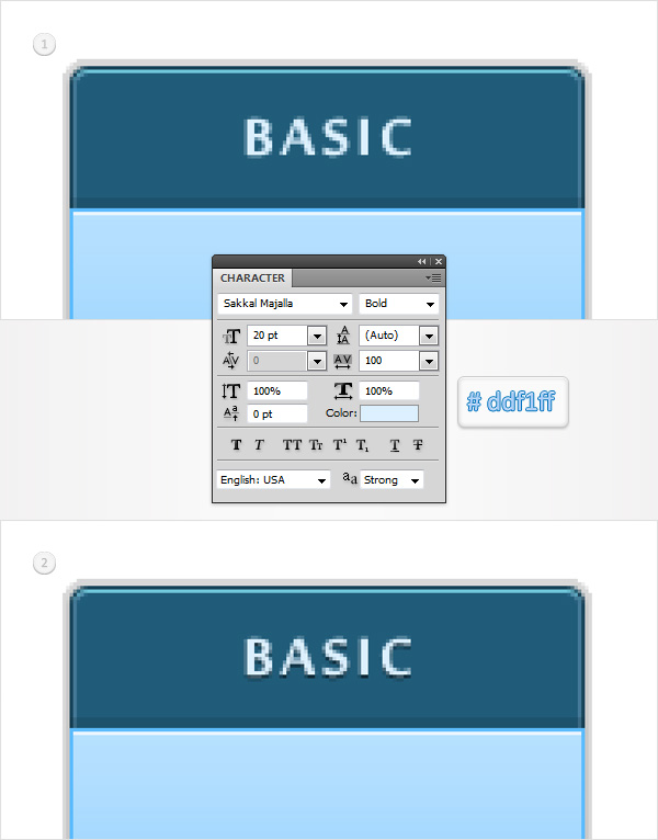 Create a Simple Price Table in Adobe Photoshop 11