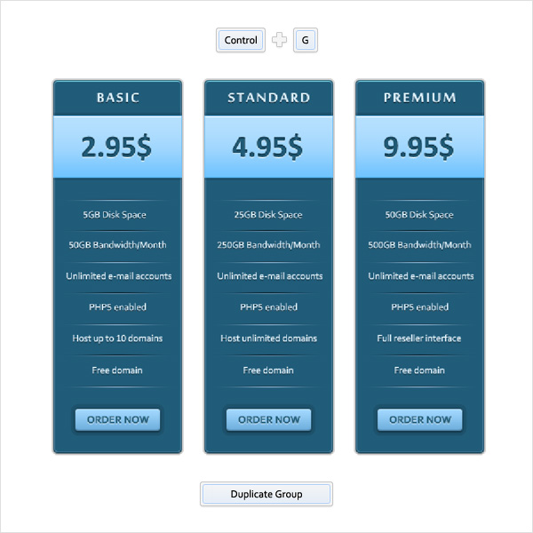 Create a Simple Price Table in Adobe Photoshop 11