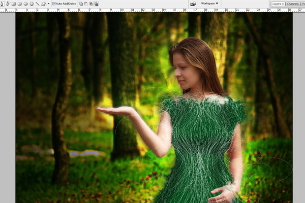 Create a Forest Fairy Using Artistic Photo Processing 49