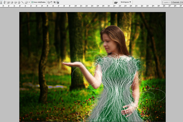 Create a Forest Fairy Using Artistic Photo Processing 52