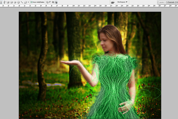 Create a Forest Fairy Using Artistic Photo Processing 54