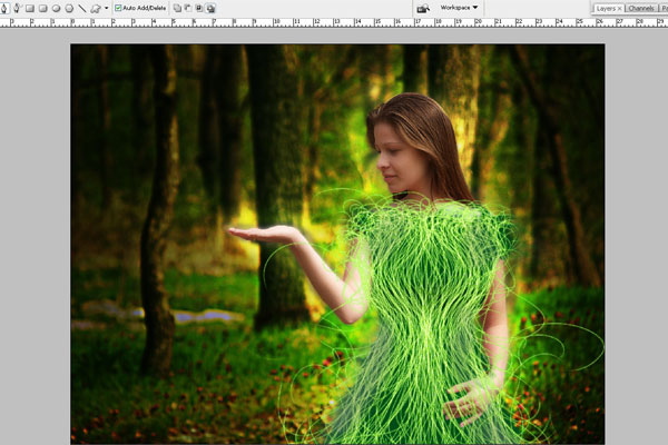 Create a Forest Fairy Using Artistic Photo Processing 56