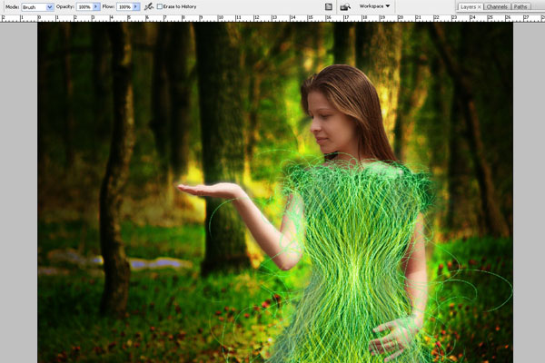 Create a Forest Fairy Using Artistic Photo Processing 58