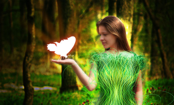 Create a Forest Fairy Using Artistic Photo Processing