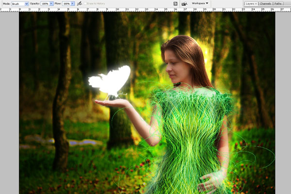 Create a Forest Fairy Using Artistic Photo Processing 67