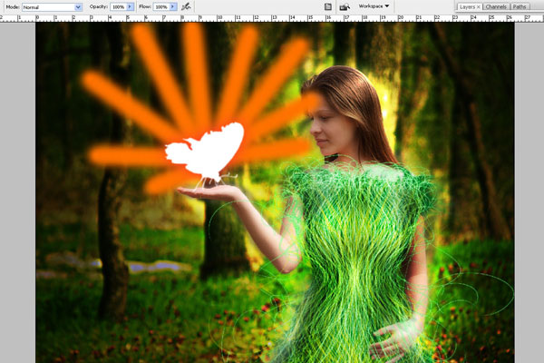 Create a Forest Fairy Using Artistic Photo Processing 70