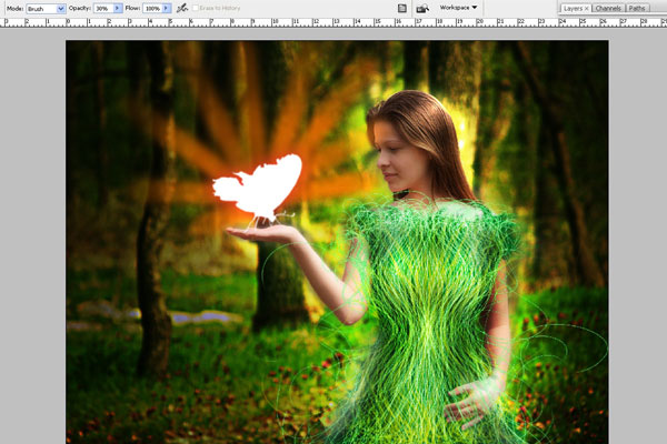 Create a Forest Fairy Using Artistic Photo Processing 71