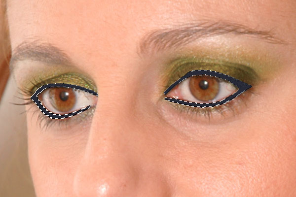 Imitation Evening Eye Make Up in Photoshop 7