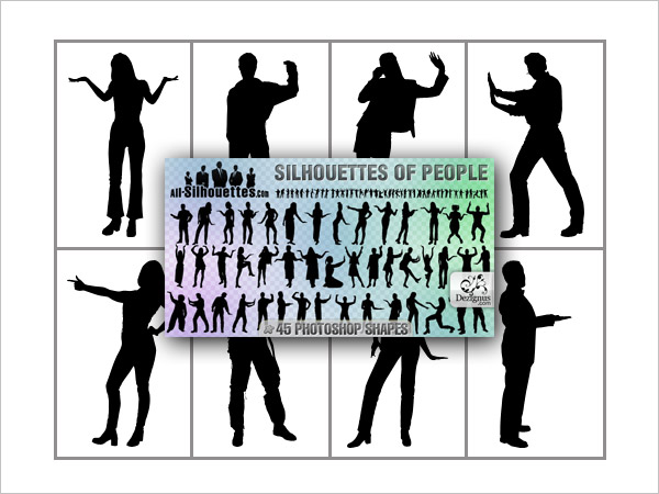 Silhouettes of People