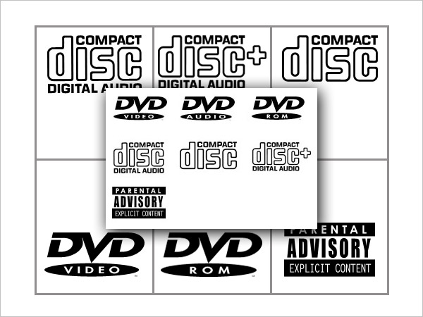 CD DVD Logos