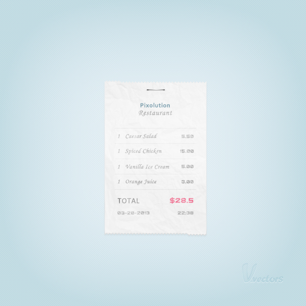 Create a Paper Receipt in Adobe Photoshop