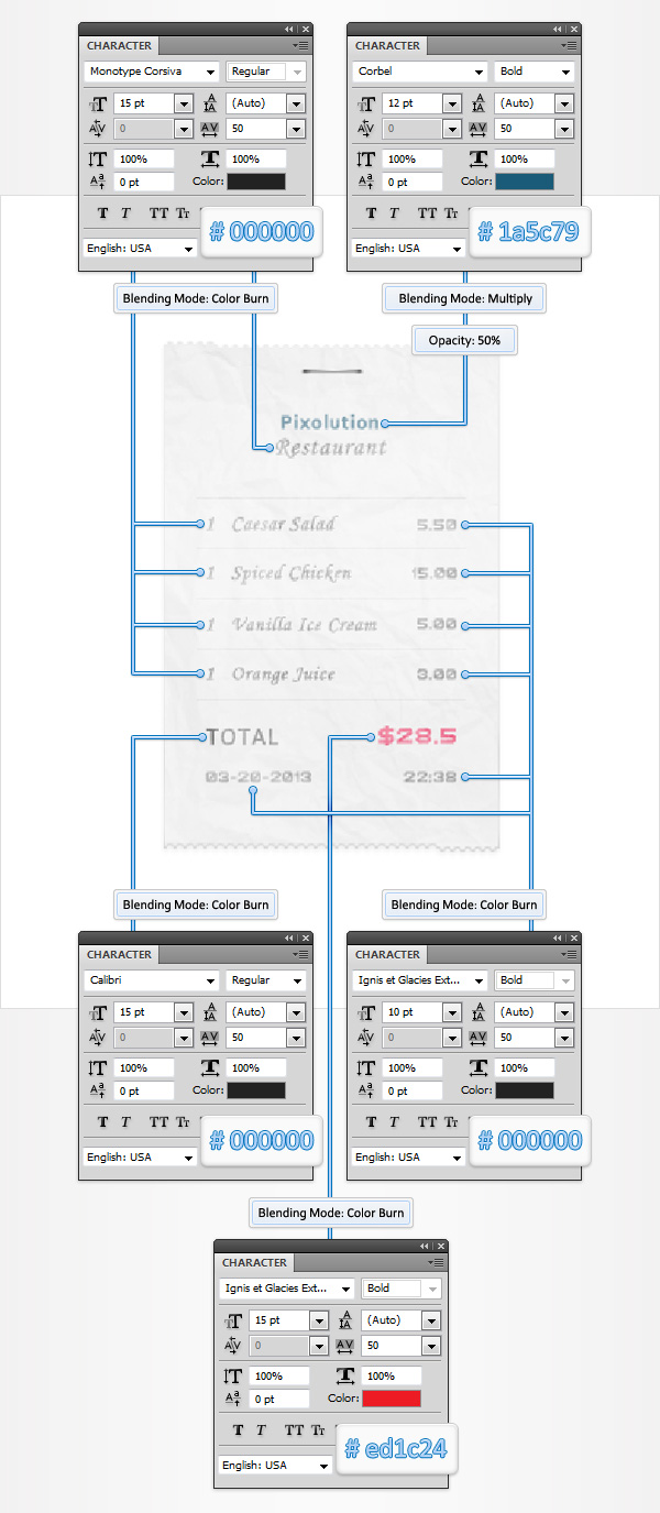 Create a Paper Receipt in Adobe Photoshop 22