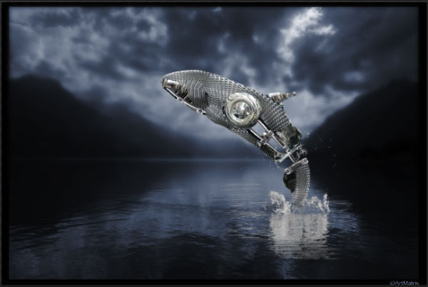 How to Create a Futuristic Jumping Whale in Photoshop 20