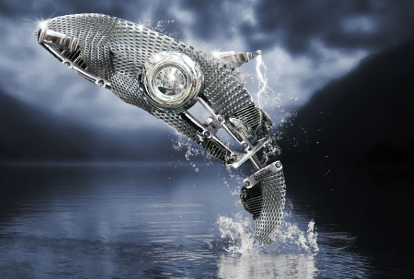 How to Create a Futuristic Jumping Whale in Photoshop 30
