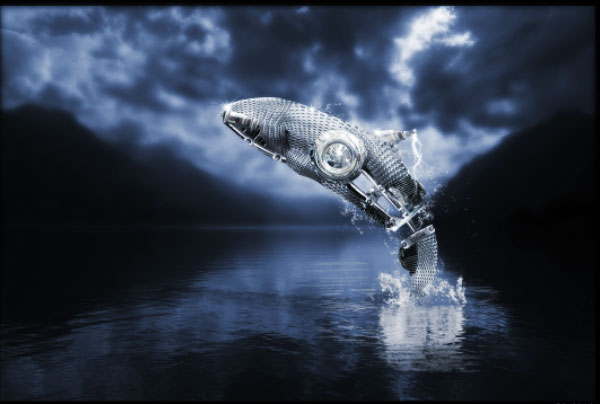 How to Create a Futuristic Jumping Whale in Photoshop 38