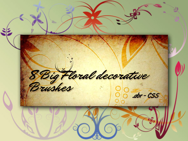 8 Floral Brush Pack
