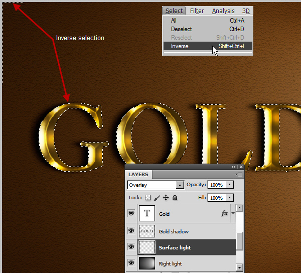 Learn a realistic gold text effect in Photoshop 41
